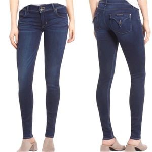 Hudson Jeans Colin Flap Back Pocket Skinny Dark Wash Denim SZ 25 LIKE NEW!